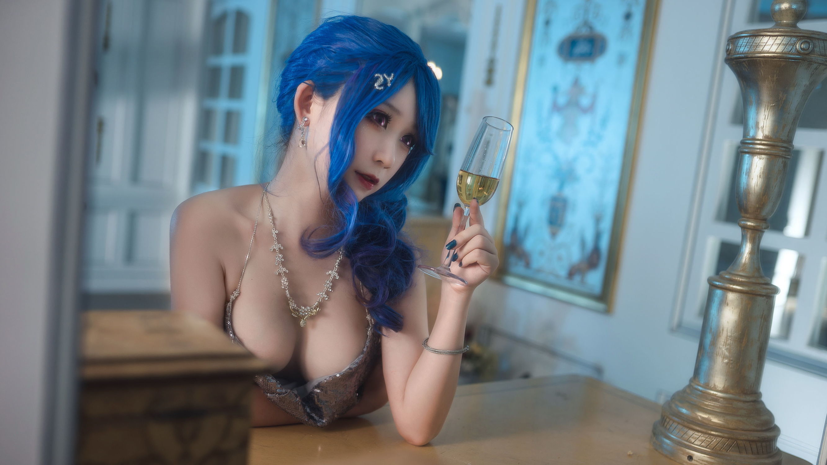 [COS福利]动漫博主樱落酱w圣路易斯礼服插图9